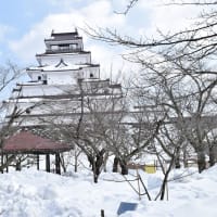 雪の会津若松、鶴ヶ城