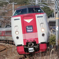 岡山の列車（381系特急やくも）