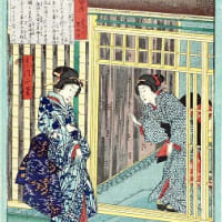 落合芳幾　　春色今様三十六会席