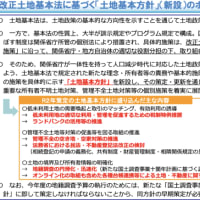 土地基本方針が変更されました。