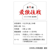 中司会長が第９期最強位戦に出場！