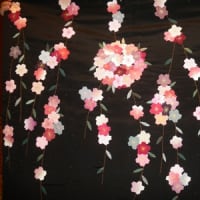 桜のタペストリ－できました