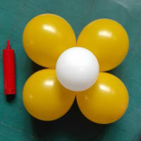 丸い風船で花を作る方法 とても簡単 Gooブログはじめました