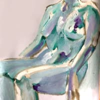 #nude #casein base #oil paints #femaile #color vivid