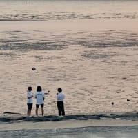 入梅前の荒尾海岸の夕陽・・・2025年6月