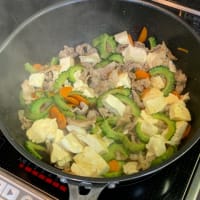 暑い日はゴーヤチャンプルで晩酌