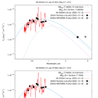 NEOWISE-R がメシエ101 の明るい SN2023ixfを捉える