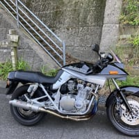 GSX1100S 瀬戸風峠、道後側から登ってみました。