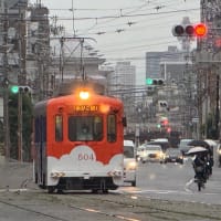 雨の日、路面電車╰(*´︶`*)╯♡