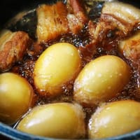 豚の角煮　～豚バラ肉を使って、煮たまご・なべ底大根～