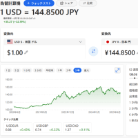 最近の為替動向はとても分かりにくいように思います。なかなか近隣窮乏化に動きが出てこないようです。