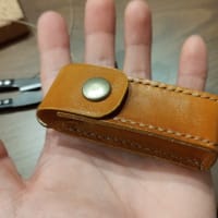 【革細工】リップクリームケースを作る。