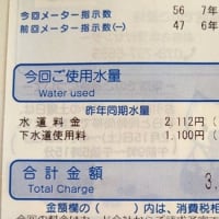 水道料金と風邪ひきさん