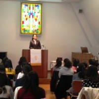 恵泉女学園中学１年生 教会訪問