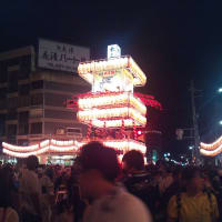 昨日から桐生祭りで、昨夜は祭りを見に行きました。