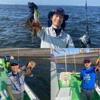 今日は強風と船体整備で休み、明日はLTアジ船、マダコ船は確定、タチウオはご予約待ちです