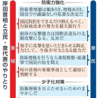 岸田首相が国会代表質問に対してはぐらかし。明らかに、反撃能力＝敵基地攻撃能力＝先制攻撃能力の保有・具備は憲法違反であり、その行使は憲法違反・国際法違反だ。