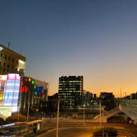 新横浜駅からの黄昏時