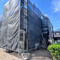 アパート外装塗装工事開始しました🎵