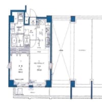 最上階ワンフロア1部屋ルーフバルコニー付き1LDK44.01㎡　エクセルシオール羽田　京急空港線穴守稲荷駅最寄りの分譲賃貸マンション　2011年1月築