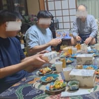 お父さんの退院祝い・おかあさんの誕生日祝い　２５．７/１２