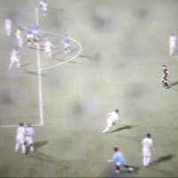 村田のクロスがクリアされる