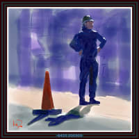 At the construction site 6435／建設現場にて