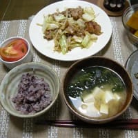 回鍋肉と夏野菜