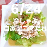令和7年6月24日の日替わり定食(850円)は、冷しゃぶ　自家製ゴマだれです