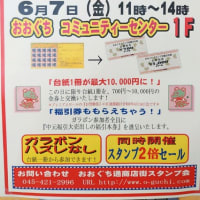 横浜 大口通商店街でのおおぐちスタンプ会でガラポン抽選会が開催されます。