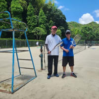 猛暑の中でテニス/ 鹿児島での話題・情報