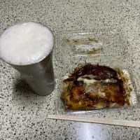 夕飯はお好み焼き