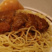 サントスのカツカレースパゲティ
