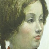 お気に入りの作品　三つ編みの少女像　伊勢正義画　その３５