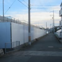 尼崎宝塚線阪急立体交差部分の状況（2024/11/9現在）