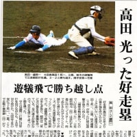 高田戦（春季高校野球岩手県大会2回戦）～新聞記事