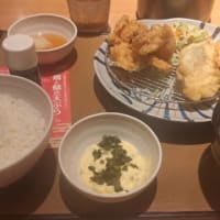 やよい軒「鶏とサバの天ぷら定食」
