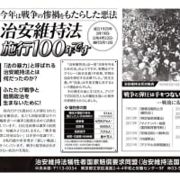 治安維持法１００年　レッド・パージ７５年