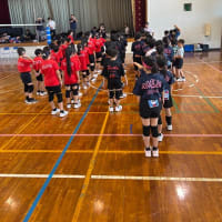 練習試合へ出発
