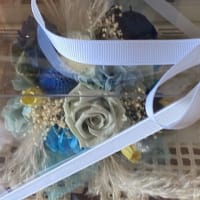お花を受け取りに　・・・ recieving beautiful preserved flowers