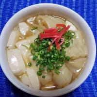 【07/07晩御飯】肉ワンタン豆腐スープ、ラーメンは止めて豆腐にしたんだね：D