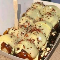 チーズたっぷりのたこ焼き