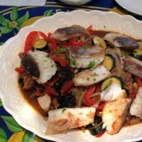 魚介と夏野菜の蒸し煮
