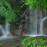 梅雨間の滝