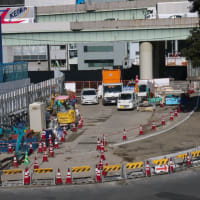 ２月の日本橋：昭和通り・江戸橋北交差点から江戸橋を渡って日本橋川南岸へ　ＰＡＲＴ２
