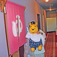プーさん　北海道伊達市　北湯沢温泉　澤の宿錦泉閣に　立ち寄り入浴したんだよおおう
