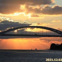 大三島橋の夕日