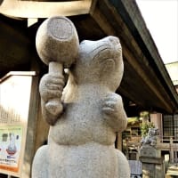 ２０２０・１・２７　横浜の杉山神社めぐり　西区・戸部杉山神社　狛鼠が大人気の庚年