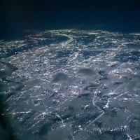 1月13日撮影　夜　雨の成田空港～東京上空の夜景