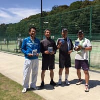 2018年６月３日の磐田市テニス大会で３位入賞